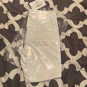 Zyia White Unicorn Luxe 7/8 24” size 8-10. Brand new, with tags and bag